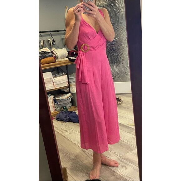 ee:some hot pink Capri romper, jumpsuit size S - Picture 11 of 12